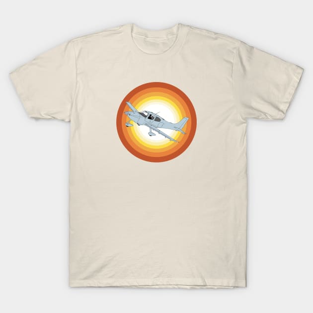 Cirrus SR22 Sunset T-Shirt by Kassi Skye